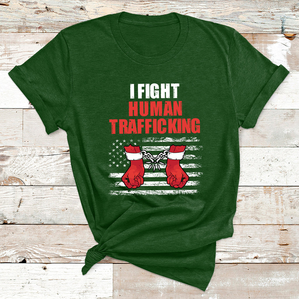 I Fight Human Trafficking End Human Trafficking Not For Sale T Shirt - Wonder Print Shop