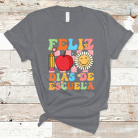Feliz 100 Dias De Escuela Happy 100 Days Of School Back To School 100th Day T-Shirt - Wonder Print Shop