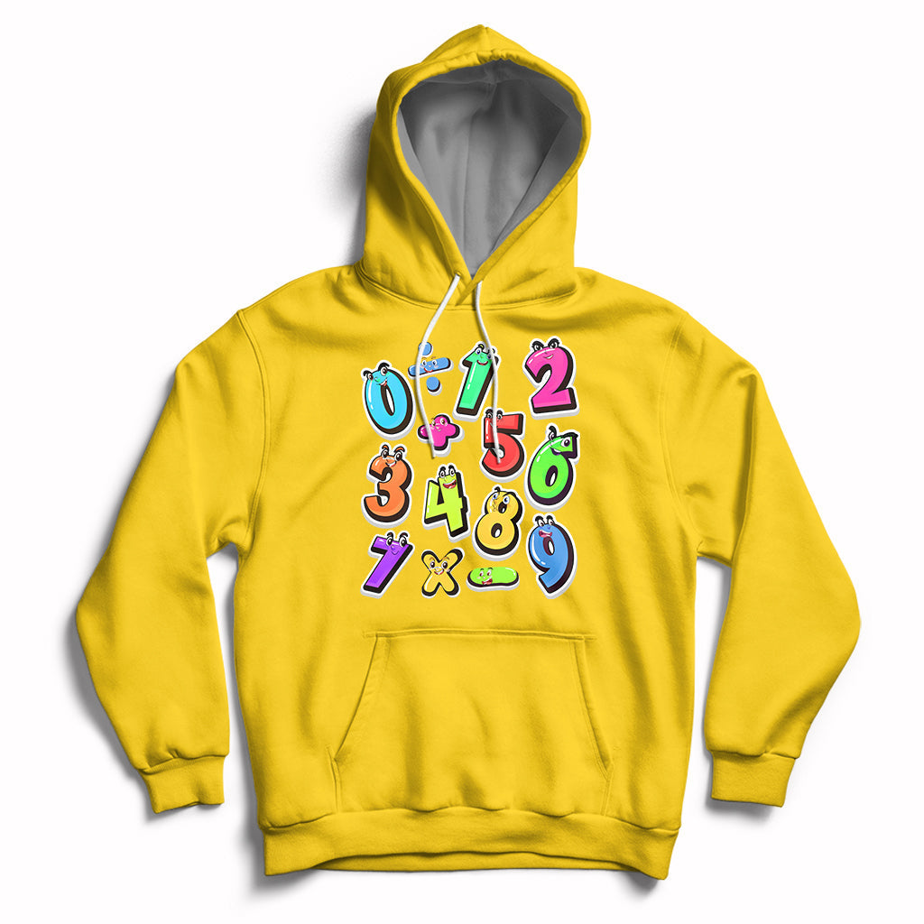 Numbers Math Calculation Symbols Number Day Math Day Numbers Costume Let's Have Fun With The Numbers Hoodie - Wonder Print Shop