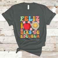 Feliz 100 Dias De Escuela Happy 100 Days Of School Back To School 100th Day T-Shirt - Wonder Print Shop