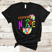 Happy Easter Certified Nurse Easter Eggs Nursing Nurse Day T Shirt - Wonder Print Shop