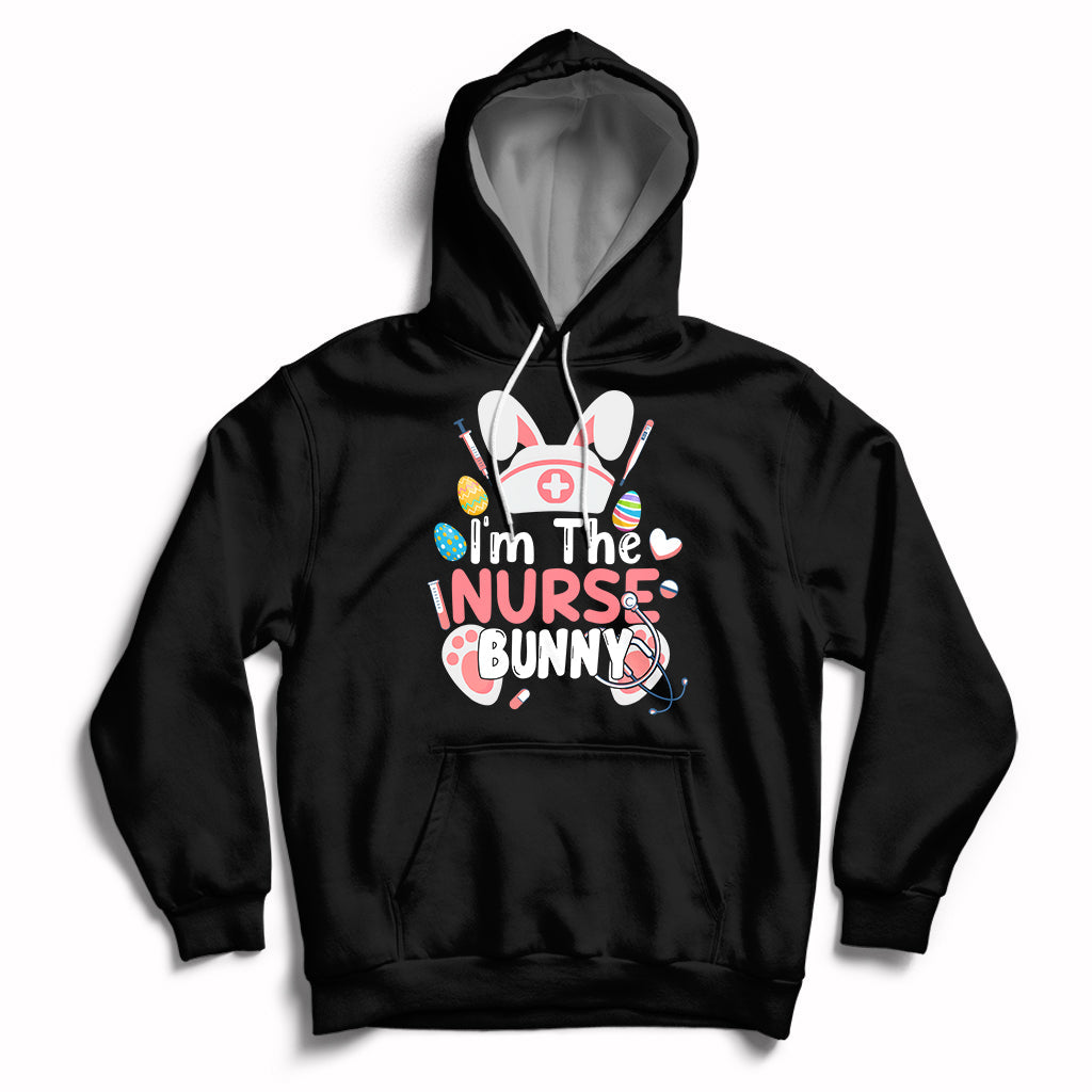 Cute Bunnies Happy Easter I'm The Nurse Bunny Nursing Nurse Hoodie - Wonder Print Shop