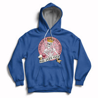 I Wine Because They Whine Happy Mother's Day Bad Moms Club Skull Mom Queen Hoodie - Wonder Print Shop