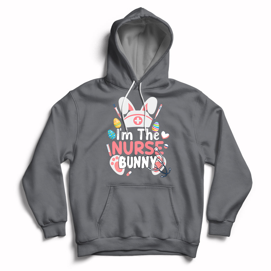 Cute Bunnies Happy Easter I'm The Nurse Bunny Nursing Nurse Hoodie - Wonder Print Shop