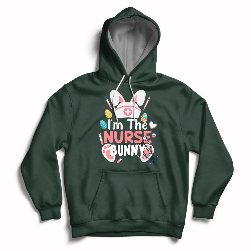 Cute Bunnies Happy Easter I'm The Nurse Bunny Nursing Nurse Hoodie - Wonder Print Shop