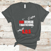 Stop Modern Slavery End Human Trafficking Sos Human Freedom T Shirt - Wonder Print Shop