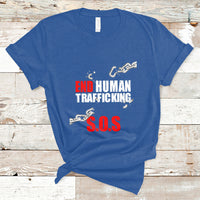Stop Modern Slavery End Human Trafficking Sos Human Freedom T Shirt - Wonder Print Shop