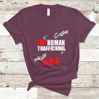 Stop Modern Slavery End Human Trafficking Sos Human Freedom T Shirt - Wonder Print Shop
