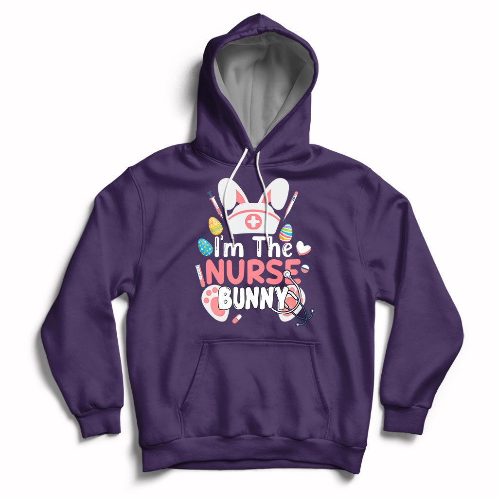 Cute Bunnies Happy Easter I'm The Nurse Bunny Nursing Nurse Hoodie - Wonder Print Shop