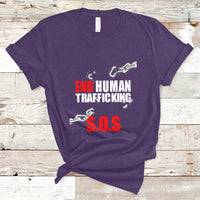 Stop Modern Slavery End Human Trafficking Sos Human Freedom T Shirt - Wonder Print Shop
