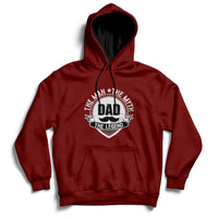 Mens Papa Fathers Day Dad The Man The Myth The Legend Hoodie - Wonder Print Shop