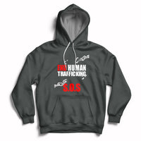 Stop Modern Slavery End Human Trafficking Sos Human Freedom Hoodie - Wonder Print Shop