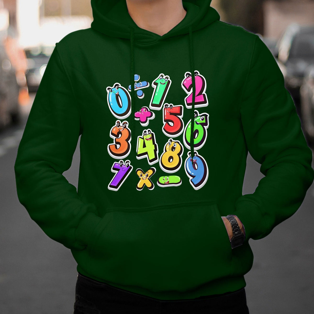 Numbers Math Calculation Symbols Number Day Math Day Numbers Costume Let's Have Fun With The Numbers Hoodie - Wonder Print Shop