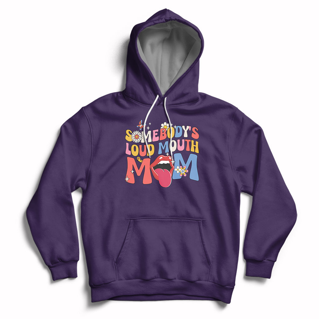 Somebody's Loud Mouth Mom Funny Screaming Mouth Hoodie - Wonder Print Shop