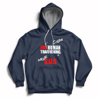 Stop Modern Slavery End Human Trafficking Sos Human Freedom Hoodie - Wonder Print Shop
