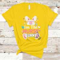 Cute Bunnies Happy Easter I'm The Nurse Bunny Nursing Nurse T Shirt - Wonder Print Shop