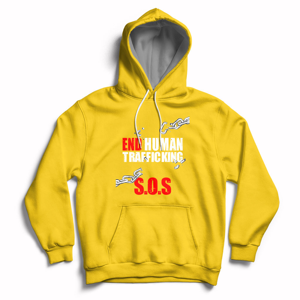 Stop Modern Slavery End Human Trafficking Sos Human Freedom Hoodie - Wonder Print Shop