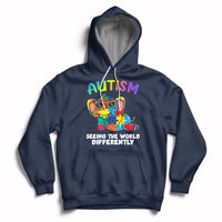 Autism Seeing The World Differently Autism Support Elephant Hoodie - Wonder Print Shop