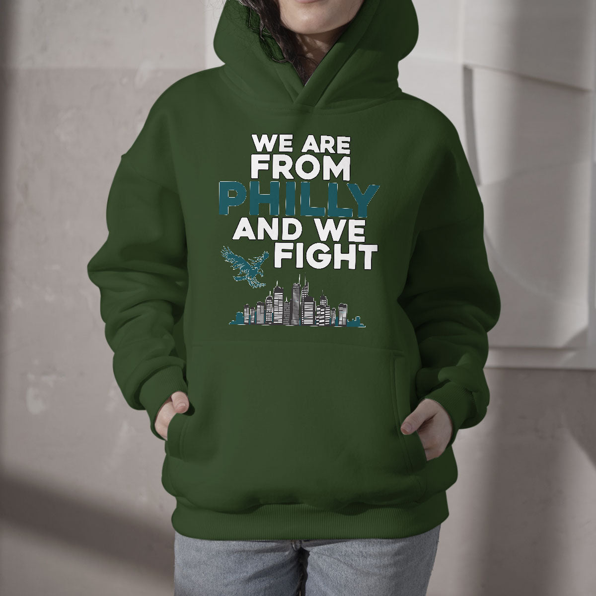 We Are From Philly And We Fight It's A Philly Thing Eagle Hoodie - Wonder Print Shop