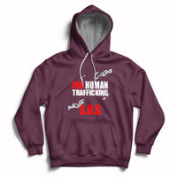 Stop Modern Slavery End Human Trafficking Sos Human Freedom Hoodie - Wonder Print Shop