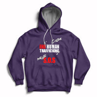 Stop Modern Slavery End Human Trafficking Sos Human Freedom Hoodie - Wonder Print Shop