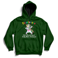 Cousincorn Like A Cousin Only Awesome Dabbing Unicorn Hoodie - Wonder Print Shop