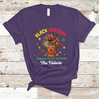 Black History Month Honoring The Past Inspiring The Future T-Shirt - Wonder Print Shop