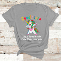Cousincorn Like A Cousin Only Awesome Dabbing Unicorn T Shirt - Wonder Print Shop