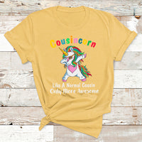 Cousincorn Like A Cousin Only Awesome Dabbing Unicorn T Shirt - Wonder Print Shop