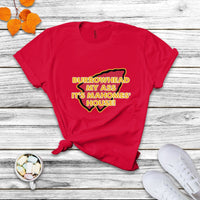 Funny Sarcastic Burrowhead My Ass Mock T Shirt - Wonder Print Shop