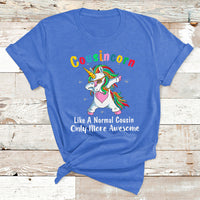 Cousincorn Like A Cousin Only Awesome Dabbing Unicorn T Shirt - Wonder Print Shop