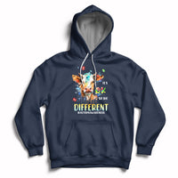 Autism Awareness Acceptance It's Ok To Be Different Cow Hoodie - Wonder Print Shop