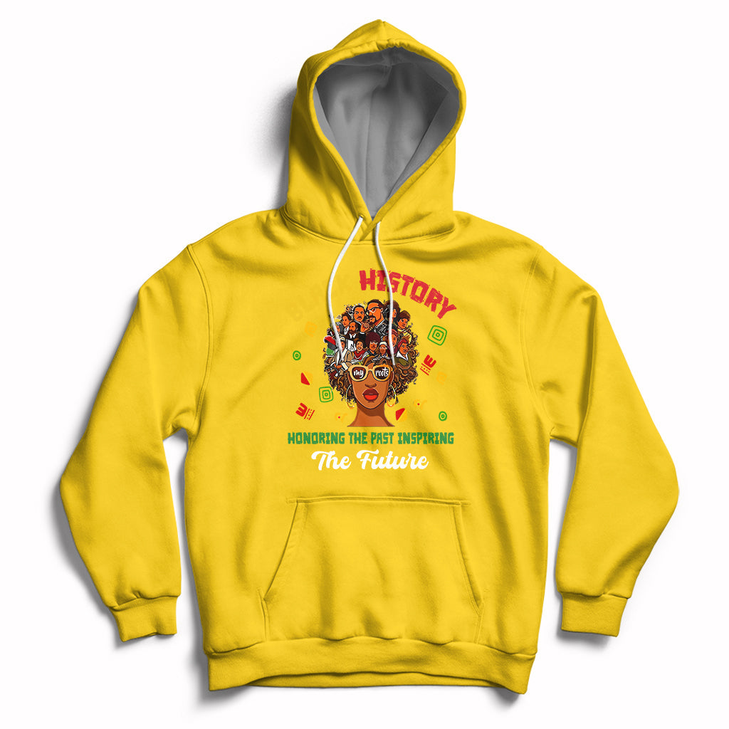 Black History Month Honoring The Past Inspiring The Future Hoodie - Wonder Print Shop