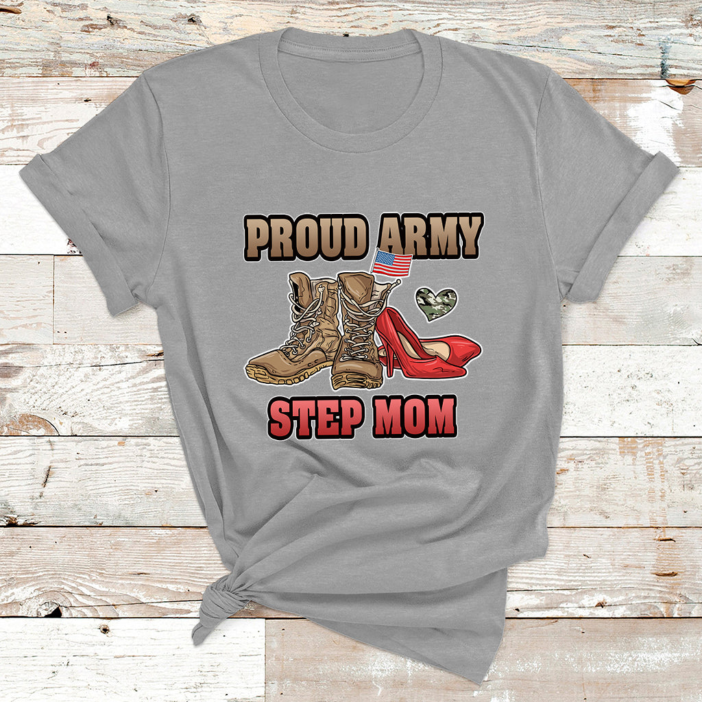 Proud Army Family Shirts Cool USA Navy Dad Mom T Shirt - Wonder Print Shop