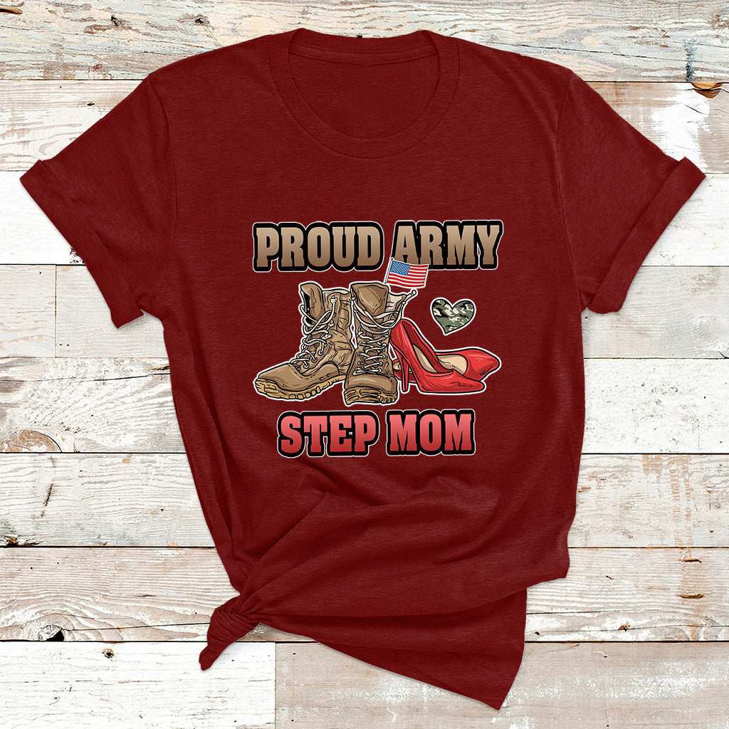 Proud Army Family Shirts Cool USA Navy Dad Mom T Shirt - Wonder Print Shop