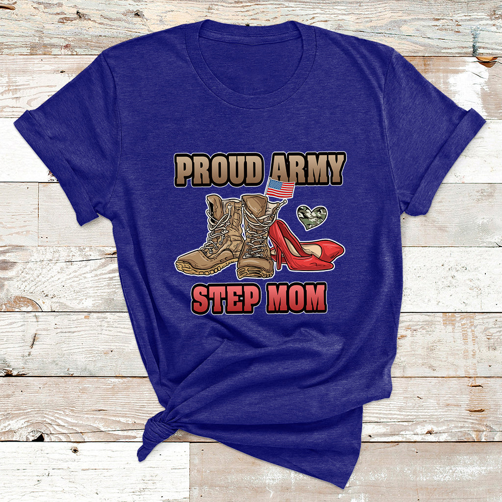 Proud Army Family Shirts Cool USA Navy Dad Mom T Shirt - Wonder Print Shop