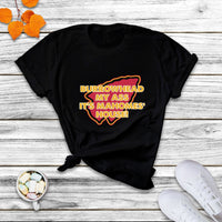 Funny Sarcastic Burrowhead My Ass Mock T Shirt - Wonder Print Shop