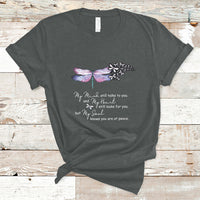 Dragonflies My Mind Talks To You My Heart Looks For You T Shirt - Wonder Print Shop