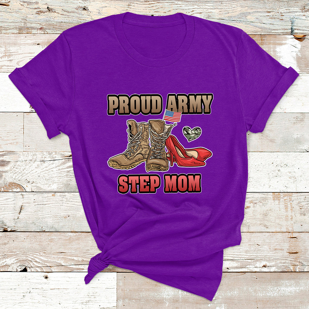 Proud Army Family Shirts Cool USA Navy Dad Mom T Shirt - Wonder Print Shop