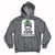 In February We Wear Zebra Rare Disease Awareness Zebra Messy Bun Hoodie - Wonder Print Shop