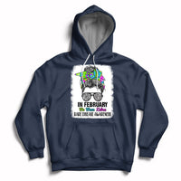 Navy pullover hoodie with front zebra graphic and drawstring hood