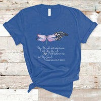 Dragonflies My Mind Talks To You My Heart Looks For You T Shirt - Wonder Print Shop