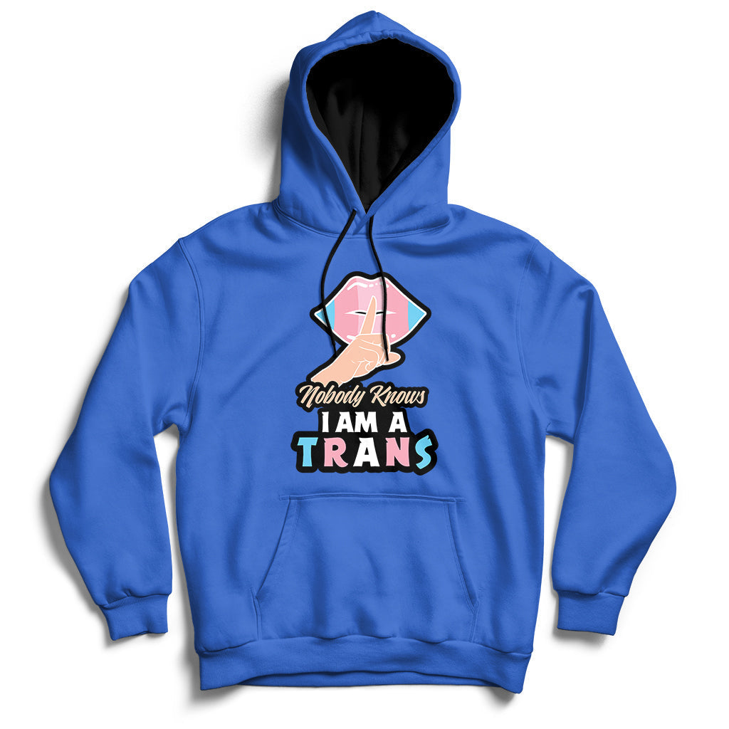 Nobody Knows Im A Trans LGBT Pride Trans Rights Hoodie - Wonder Print Shop