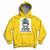 In February We Wear Zebra Rare Disease Awareness Zebra Messy Bun Hoodie - Wonder Print Shop