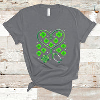 Shamrock Nurse St Patricks Day Stethoscope Heartbeat Clover T Shirt - Wonder Print Shop