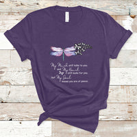 Dragonflies My Mind Talks To You My Heart Looks For You T Shirt - Wonder Print Shop