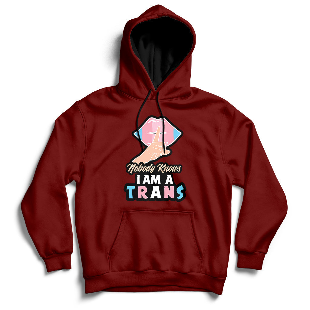 Nobody Knows Im A Trans LGBT Pride Trans Rights Hoodie - Wonder Print Shop