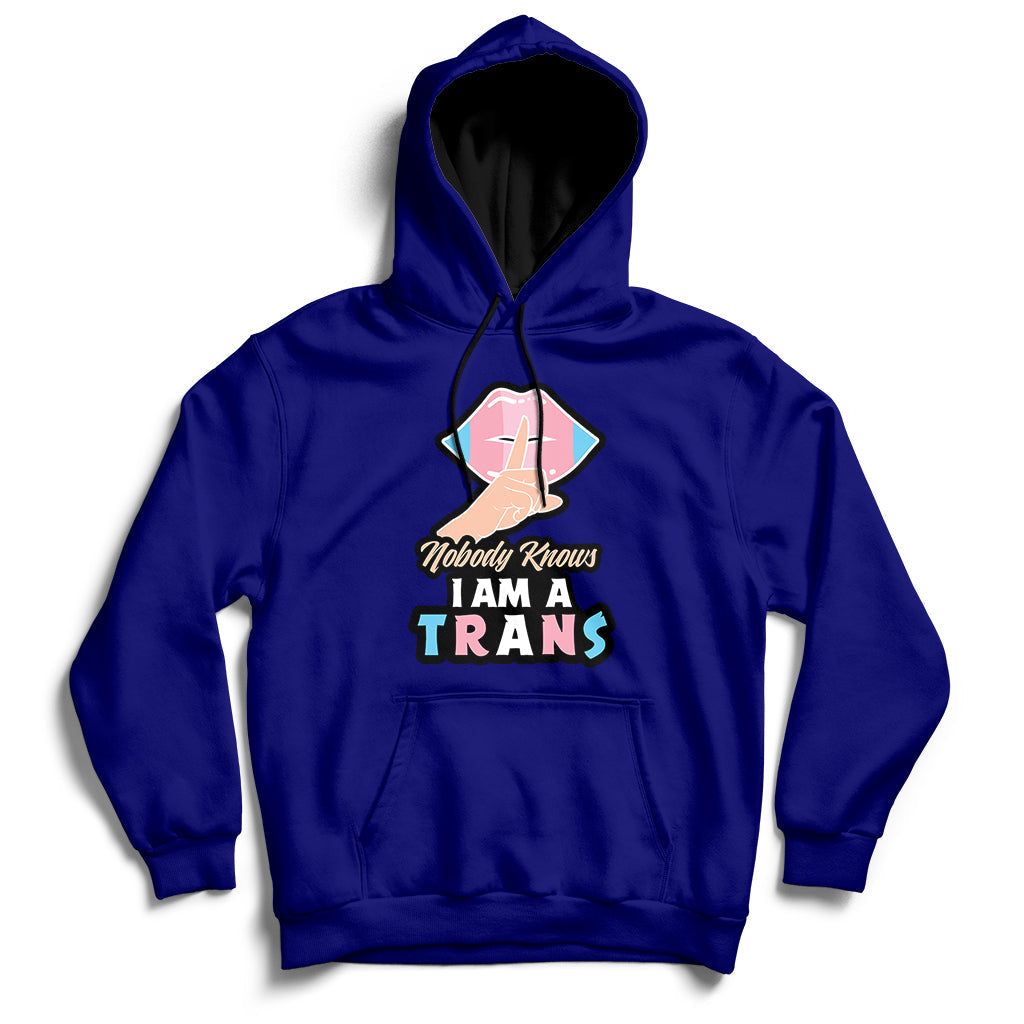 Nobody Knows Im A Trans LGBT Pride Trans Rights Hoodie - Wonder Print Shop