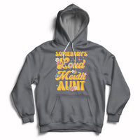 Retro Groovy Somebody's Loud Mouth Aunt Funny Hoodie - Wonder Print Shop