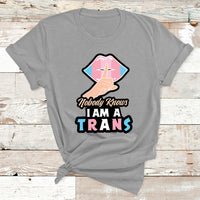 Nobody Knows Im A Trans LGBT Pride Trans Rights T Shirt - Wonder Print Shop